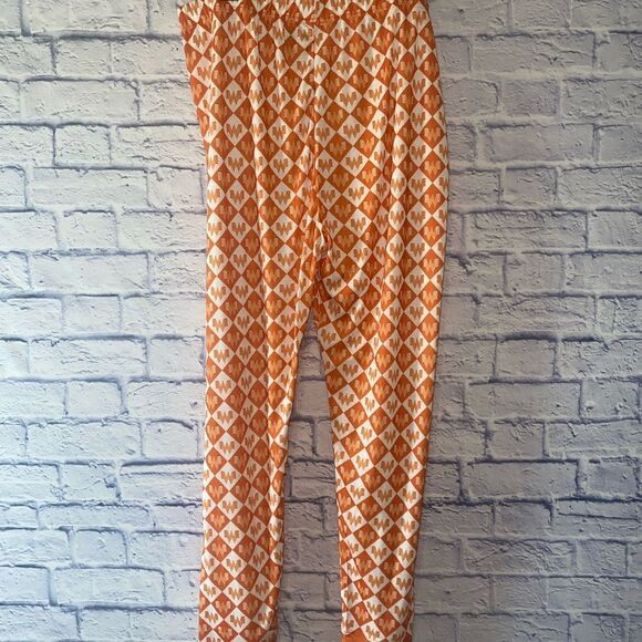 Whataburger Adult Pajama PJ Pants Orange & White Logo Unisex Xl Polyester Jogger - Picture 8 of 9